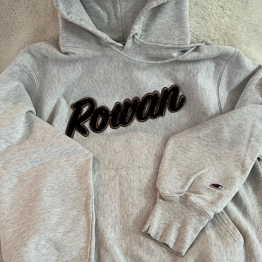 Champion Light Gray Reverse Weave Hoodie